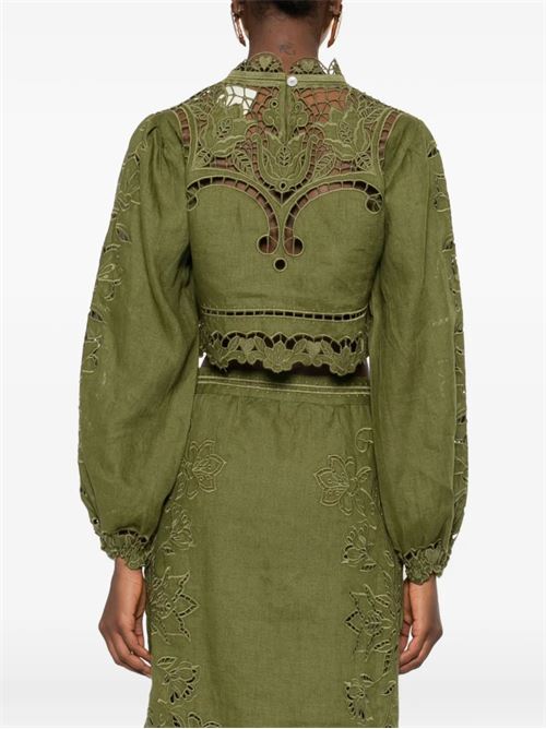 Richelieu Majestic Garden shirt FARM RIO | 344608GREENL0013